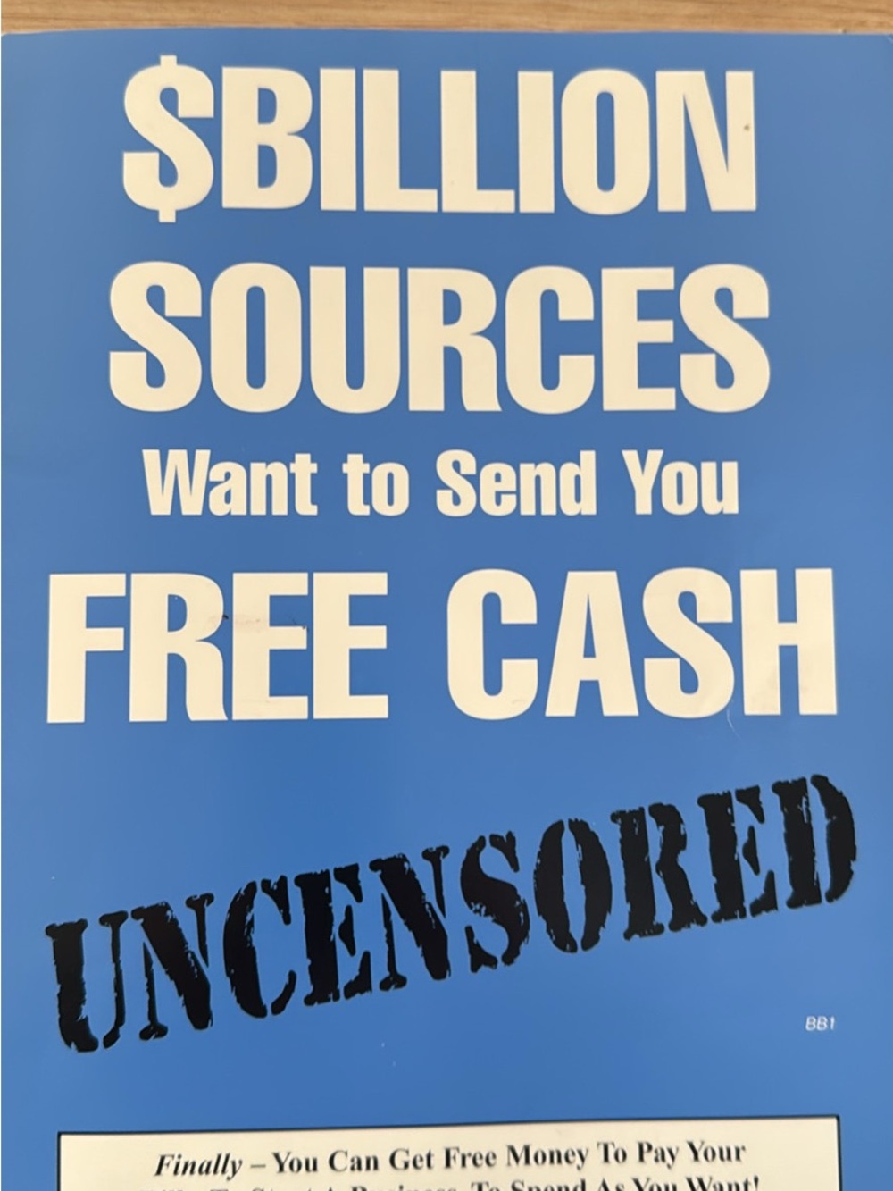 Billion sources want to sent your free cash . Finance book